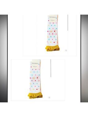 Bundle of 2 white dotted high  knee lace socks